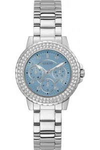 Guess Ladies Crown Jewel Stainless Steel Silver Watch GW0410L1 - Picture 1 of 6