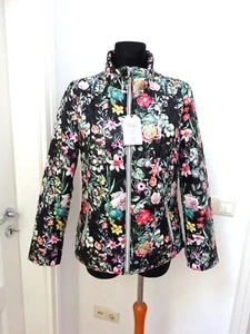 Gina S Scherer Jacke Steppjacke Stehkragen schwarz bunt Gr. 40 neu (NP139,99) - Bild 1 von 5