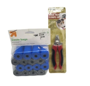Up Up Refill Dog Waste Poop Bags 32 Rolls 480 Bags & a Nail Trimmer - Picture 1 of 6