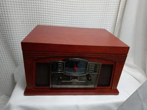 Crosley Lancaster Sound System w/ Turntable, Cassette, CD & AM/FM Radio(Paprika) - Picture 1 of 8