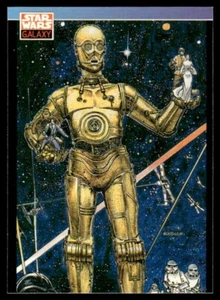 1993 Topps Star Wars Galaxy #111 Moebius / C-3PO - Picture 1 of 3
