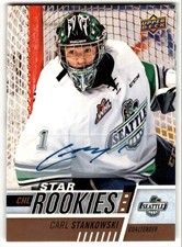 2017-18 Upper Deck CHL Autographs Carl Stankowski Rookie Auto #361 Seattle