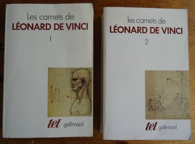Les Carnets de Léonard de Vinci Collection Tel Gallimard deux volumes - Photo 1/4