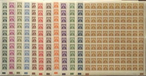 Stamp Germany Bohemia Czechoslovakia Official Mi 13-24 Sheet 1940 WWII Set MNH - Picture 1 of 3
