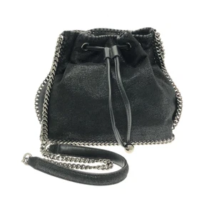 Auth stellamccartney Falabella 340684 Black Silver Fake Suede Hardware - Picture 1 of 13
