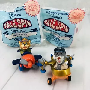 1989 Disney TaleSpin Happy Meal Spielzeug Menge 4 Baloo Molly Kit Druckguss Flugzeuge - Bild 1 von 11