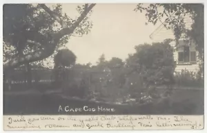 1908 Cape Cod, Masse ECHTFOTO Residenz - Old Hyannis, Massachusetts Postkarte - Bild 1 von 2