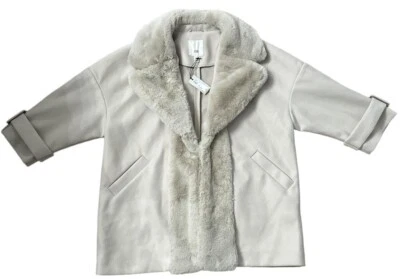Chaqueta/abrigo de piel para mujer talla M River Island auténtico. Foto 1 de 4