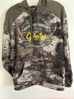 cabelas outfitter Med Camo hooded sweatshirt - Image 1 of 4