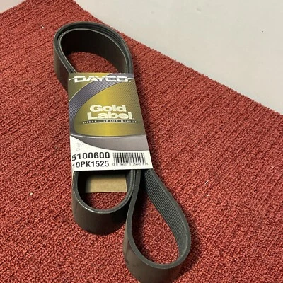 Cinturón de alta resistencia para Mack MR 2000 Dayco 5100600 etiqueta dorada poli costilla Foto 1 de 2