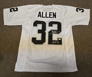 Marcus Allen Signed HOF 03 Oakland Raiders White XL Football Jersey Beckett Auto - Picture 1 of 3