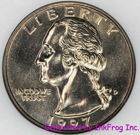 1997 P & D Washington Quarter Choice/Gem Bu Cover