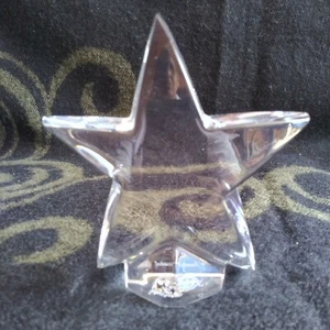 Baccarat Kristall Stern Briefbeschwerer Figur Made in France 4" gestempelt inv#m120 - Bild 1 von 3