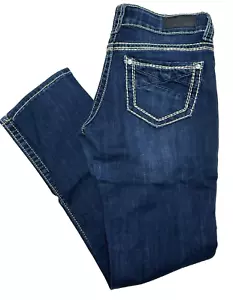Jeans denim Daytrip Virgo skinny alla caviglia taglia 28 cuciture spesse - Foto 1 di 7