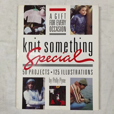 1984 Vtg Knit Something Special Yarn Knitting Crochet Pattern Book Polly Pyne - Image 1 of 4