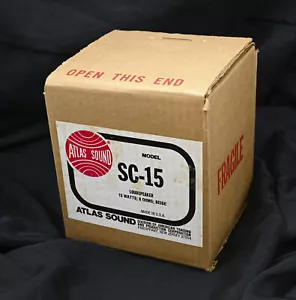 SC-15 Atlas Sound 15 Watt Loudspeaker 8 Ohm Indoor/Outdoor Beige - Picture 1 of 2
