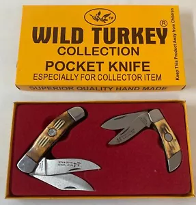 WILD TURKEY COLLECTION Box Set mit zwei Taschenmessern ~ Box ist 4,25x8 - Bild 1 von 4