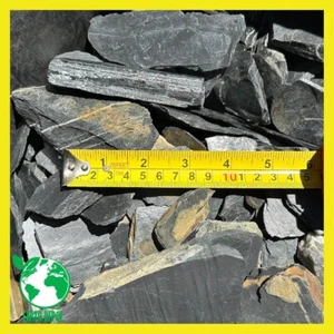 8 lbs Dragon Scales Slate Rocks Size 1" to 4", Gravel Stones Aquarium Terrarium - Picture 1 of 6