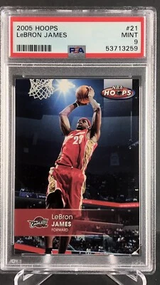 2005-06 NBA Hoops Lebron James #21 PSA 9 MINT💎🔥📈VERY LOW POP📈 - Image 1 of 4