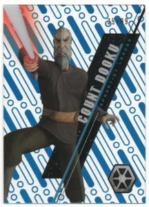 2016 Star Wars High Tek Blue Rainbow #SW49 Count Dooku 35/99 - Picture 1 of 1