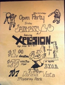 1970's rock concert flyer: XPLOSION - Picture 1 of 1