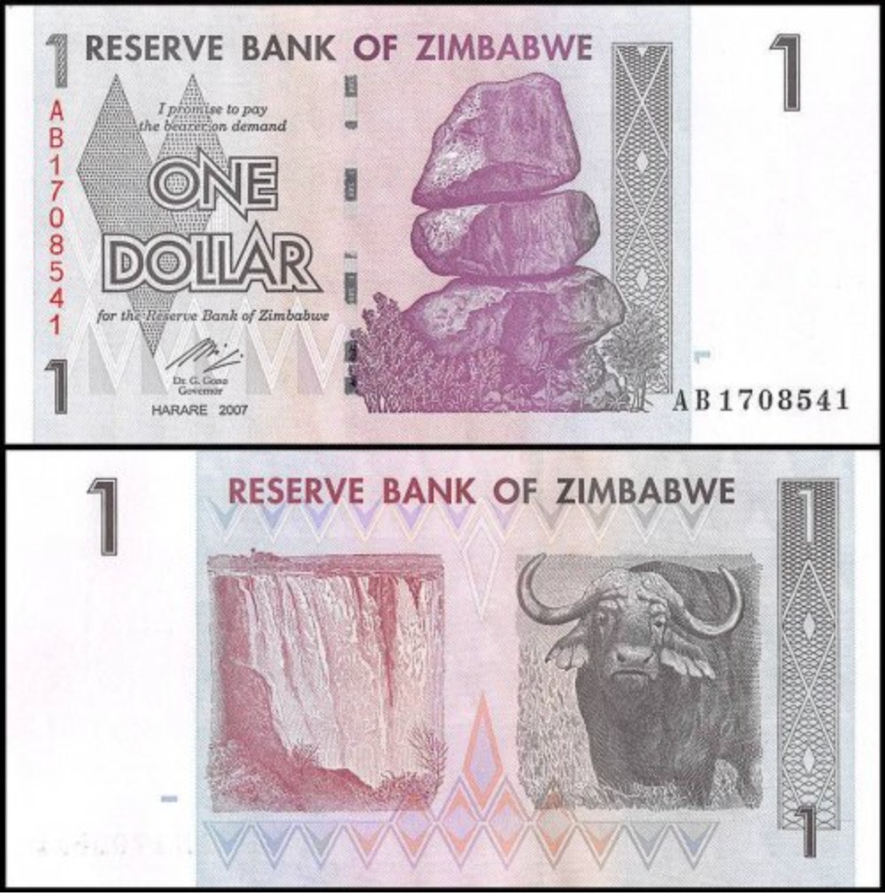 【新品未使用】2007年発行 ワイオミング州Quarter 1 バンク•ロール 2007 Zimbabwean Paper Money for sale | eBay