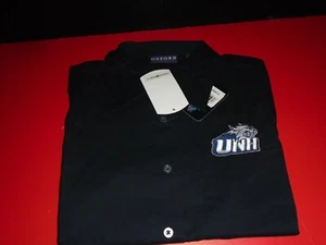 New Hampshire Wildcats Women's Solid Three Quarter Sleeve Button Shirt M NWT - Picture 1 of 2
