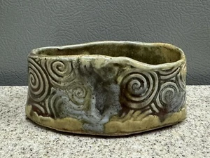 Vintage Buie Pottery Gocciolatoio Smalto Porta Spugna Fioriera Trinket Piatto Gatlinburg TN EUC - Foto 1 di 7