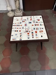 Paar Couchtische 50er Jahre Kupfer Emaille - Bild 1 von 5