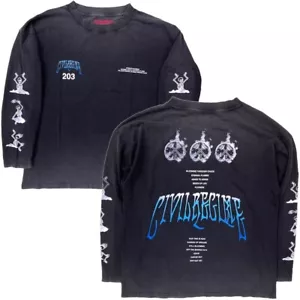 Civil Regime Men's (S.I.N.) Why On Why 199X Oversized Long Sleeve Tee T-Shirt - Picture 1 of 3