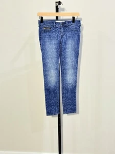 Hollister Size 1 Low Rise Womens Super Skinny Stretch Distressed Blue Jeans W 25 - Picture 1 of 3