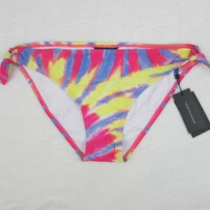 Pantalones de bikini Tommy Hilfiger para mujer rosa amarillo azul tie-dye talla XL - Imagen 1 de 8