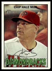 2016 TOPPS HERITAGE RED BACKS CHIP HALE ARIZONA DIAMONDBACKS #261