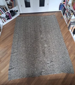 Schwarz/weisser Teppich 320x220 aus Kolumbianischem Naturfaser (FIQUE) - Bild 1 von 3