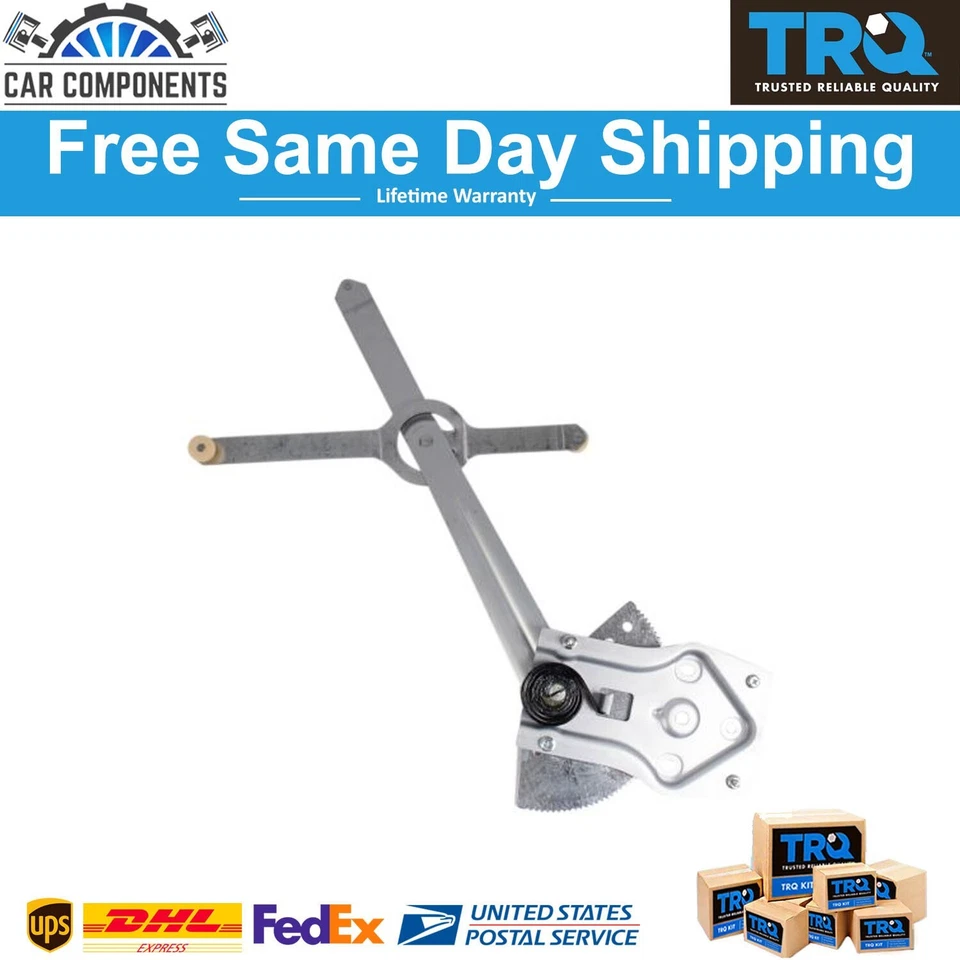 Regulador de ventana lateral del conductor delantero TRQ para Chevrolet G10 G20 GMC G1500 1981-96 Foto 1 de 4