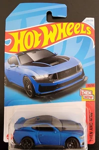 Hot Wheels Ford Mustang Dark Horse Diecast Blue Then And Now Series 2024 - Picture 1 of 4