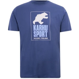 Camiseta deportiva Karhu Helsinki talla mediana azul con logotipo PVP £35 - Imagen 1 de 5