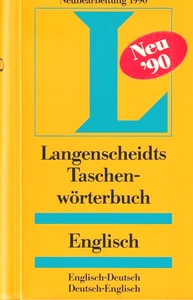Langenscheidt's English German Pocket Dictionary 1990 Revised Edition - Picture 1 of 1