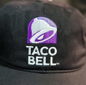 Taco Bell Ball Cap Todo Negro Talla Única Logo Bordado Ajustable Trasero 6 Paneles - Imagen 1 de 13