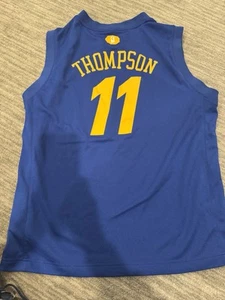 Youth Adidas NBA Golden State Warriors Klay Thompson Jersey Boys Size Large - Picture 1 of 4