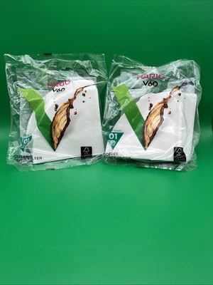 Filtros Hario V60, lote de 2 paquetes, 200 en total Foto 1 de 4
