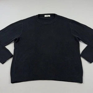 Buck Mason Pullover Herren XL schwarz Seefahrer Baumwolle Leinenmischung gerippt Rundhals - Bild 1 von 14