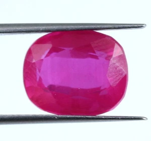 Padparadscha rosa Saphir 6,95 ct/11 mm natürliche Kissen Edelsteine zertifiziert T6806 - Bild 1 von 7