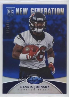 2013 Certified New Generation Mirror Blue /100 Dennis Johnson #257 Rookie RC - Image 1 of 2