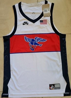 Nike SB команды США 2024 Олимпийских игр скейтбординга Dri-Fit ADV Джерси мужской XS новый с Ярлыками $150 - Изображение 1 из 4