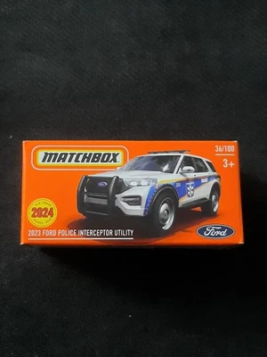 2024 Matchbox Power Grabs 2023 Ford Police Interceptor Utility - Image 1 of 4