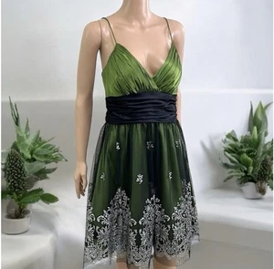 Blondie Nites By Stacy Sklar Grün Festliches Kleid Gr. 3 Homecoming Glitzer Spark - Bild 1 von 9