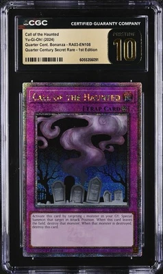 CGC 10 PRISTINE POP 1 Call of the Haunted QCSR RA03-EN108 1st Edition Yu-Gi-Oh! - Image 1 of 2