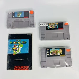 Super Mario Kart All Stars World SNES Super Nintendo Cartridge Authentic - Picture 1 of 12