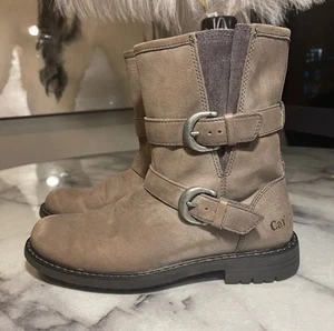 Botas de motocicleta Caterpillar CAT calzado correa realista para mujer talla 7 - Imagen 1 de 9